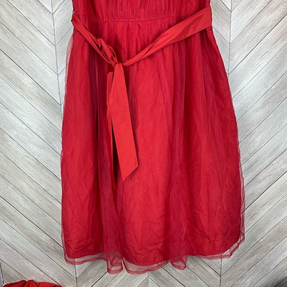NWT Beautiful eShakti Red dress with belt 2x - Picture 2 of 14